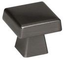 1-1/2 in. Square Cabinet Knob in Gunmetal