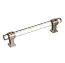 5-1/16 in. Center-to-Center Cabinet Pull in Clear/Polished Nickel