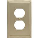 Mulholland 1 Receptacle Golden Champagne Wall Plate 