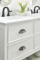 Ashby 4 in (102 mm) & 3 in (76 mm) Center-to-Center Gunmetal Cabinet Cup Pull 