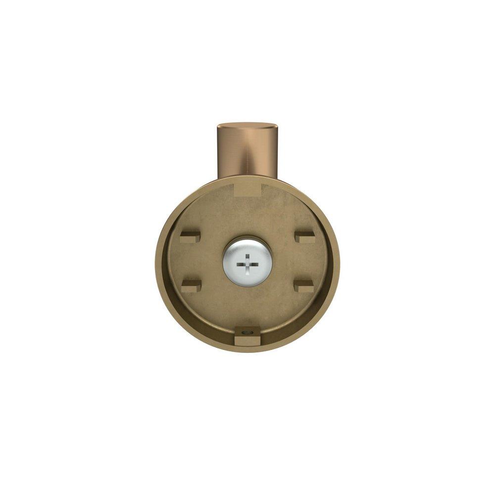Arrondi Single Robe Hook in Brushed Bronze/Golden Champagne 