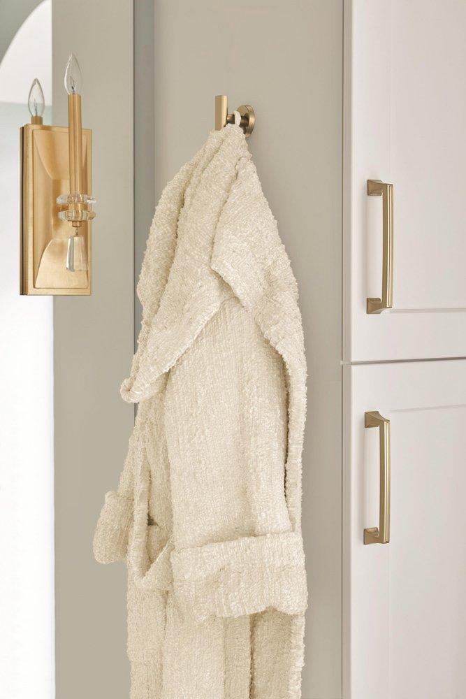 Arrondi Single Robe Hook in Brushed Bronze/Golden Champagne 