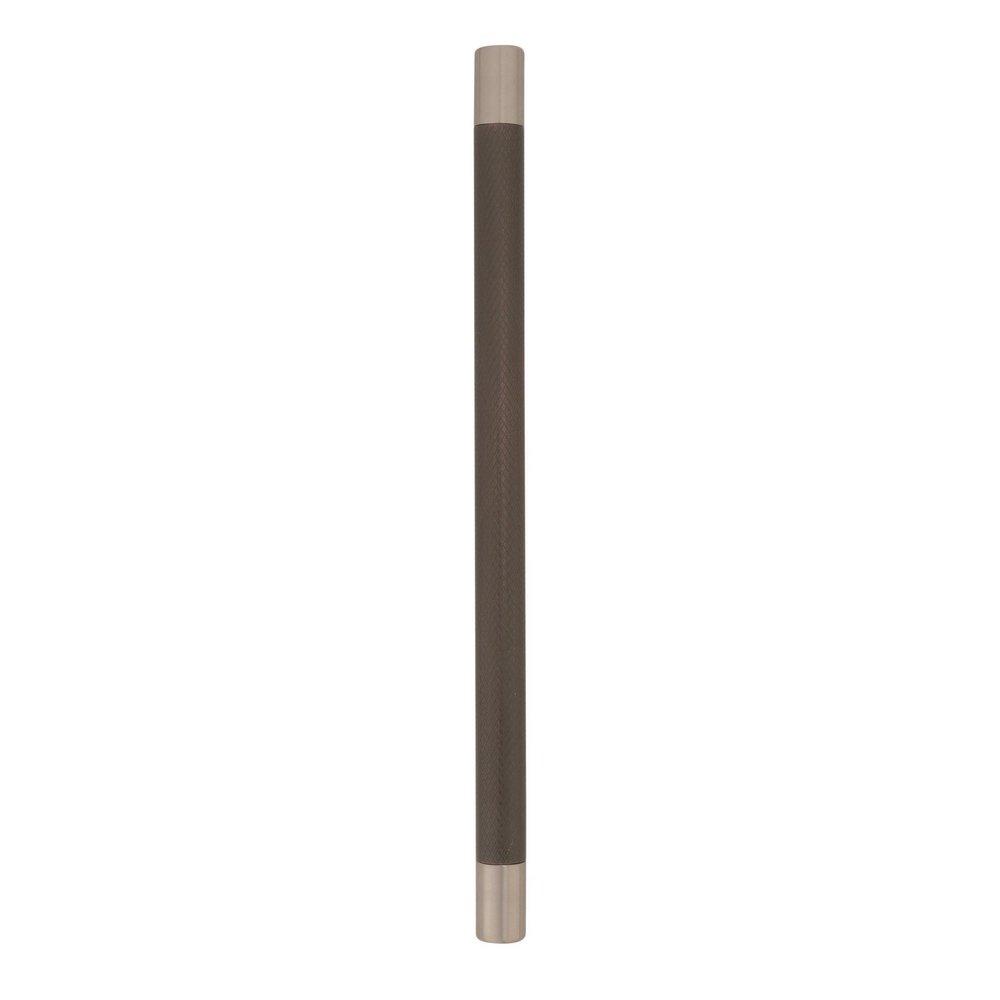 Esquire 10-1/16 in (256 mm) Center-to-Center Satin Nickel/Oil-Rubbed Bronze Cabinet Pull 