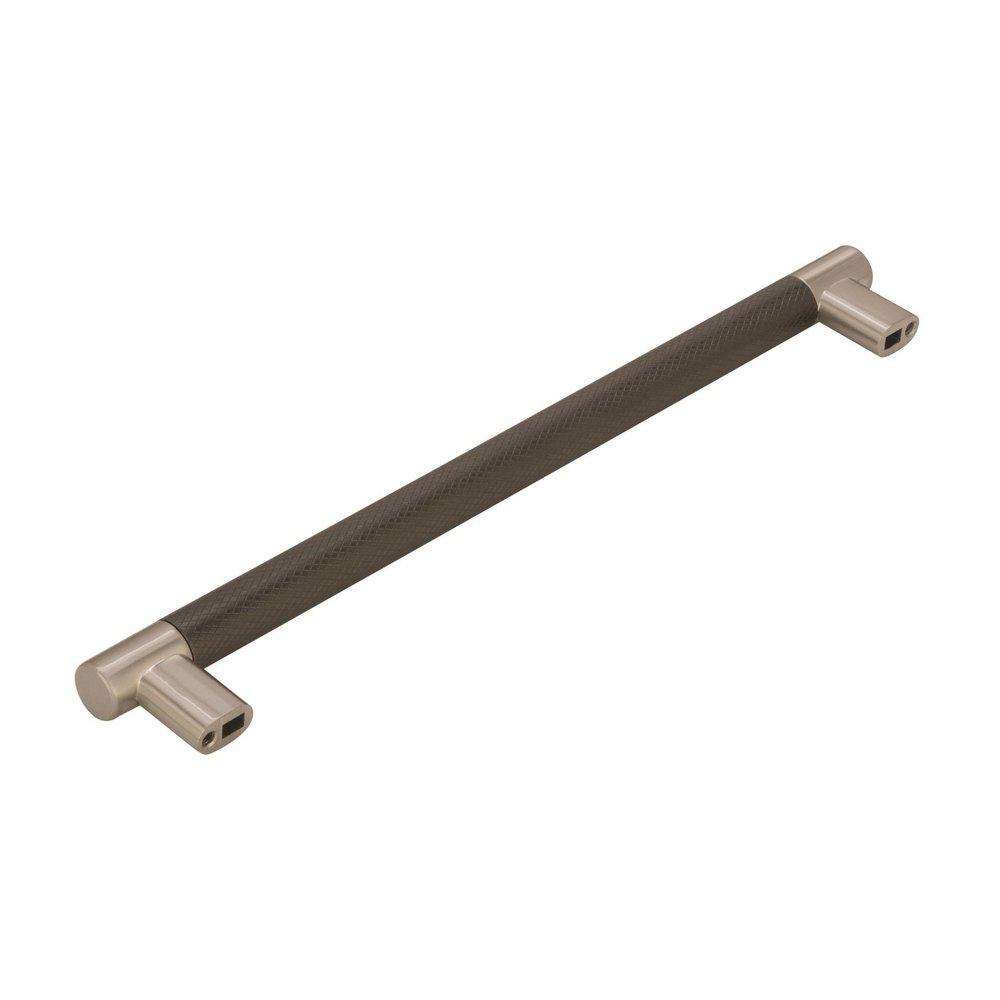 Esquire 10-1/16 in (256 mm) Center-to-Center Satin Nickel/Oil-Rubbed Bronze Cabinet Pull 