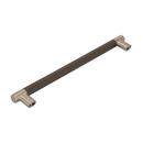 Esquire 10-1/16 in (256 mm) Center-to-Center Satin Nickel/Oil-Rubbed Bronze Cabinet Pull 