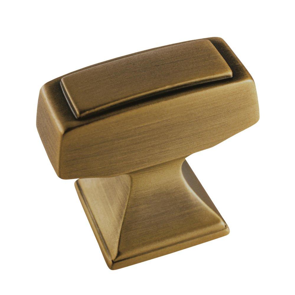 Amerock Gilded Bronze Mulholland 1-1/4 in (32 mm) Length Gilded Bronze Cabinet Knob 