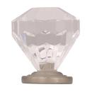 Amerock Satin Nickel 1-1/4 in (32 mm) Diameter Clear/Satin Nickel Cabinet Knob 