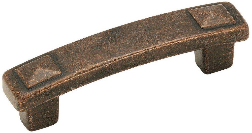Amerock Rustic Bronze Forgings 3 in (76 mm) Center-to-Center Rustic Bronze Cabinet Pull 