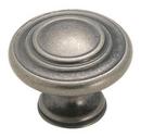 1-5/16 in. Round Cabinet Knob in Weathered Nickel