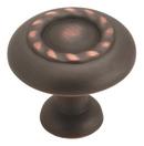 1-1/4 in. Round Knob in Oil Rubbed Bronze