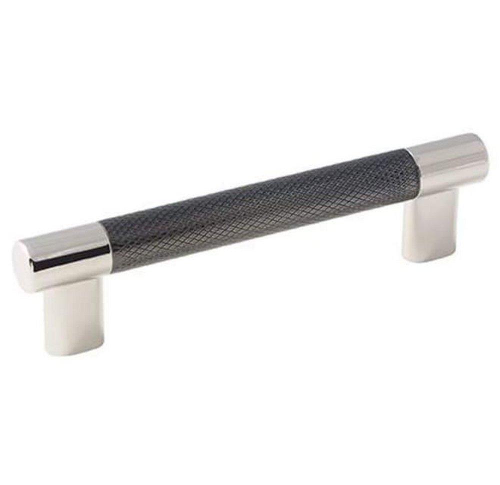 Amerock Polished Nickel/Gunmetal 5-1/16 in. Center-to-Center Pull 