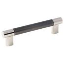 Amerock Polished Nickel/Gunmetal 5-1/16 in. Center-to-Center Pull 