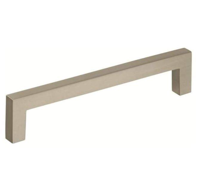Amerock Brushed Satin Nickel Monument 5-1/16 in (128 mm) Center-to-Center Satin Nickel Cabinet Pull 