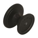 Amerock Flat Black Allison Value 1-1/4 in (32 mm) Diameter Flat Black Cabinet Knob 