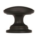 Amerock Flat Black Allison Value 1-1/4 in (32 mm) Diameter Flat Black Cabinet Knob 