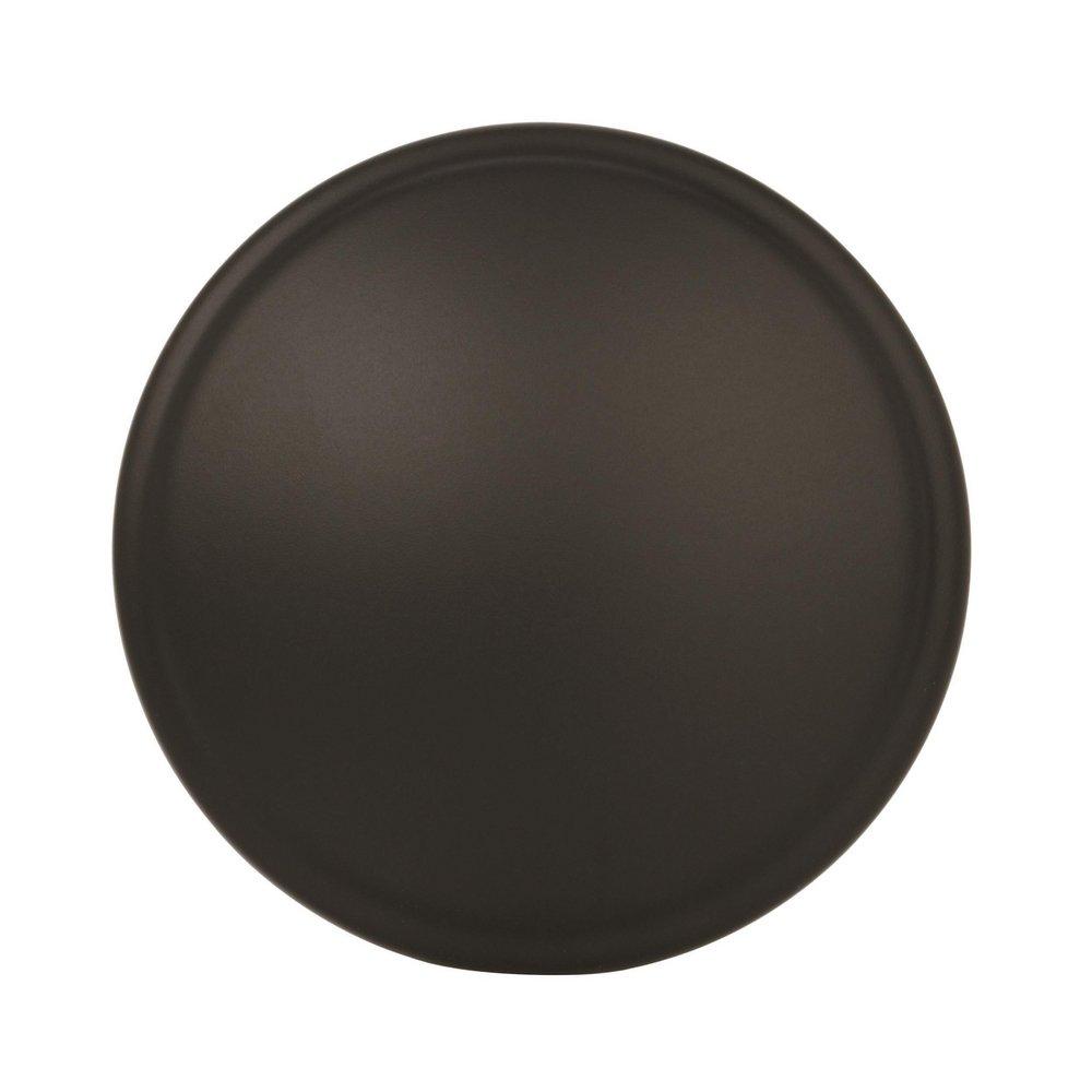 Amerock Flat Black Allison Value 1-1/4 in (32 mm) Diameter Flat Black Cabinet Knob 