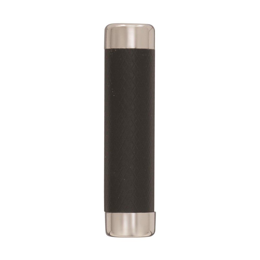 Amerock Polished Nickel/Black Bronze Esquire 2-5/8 in (67 mm) Length Polished Nickel/Black Bronze Cabinet Knob 