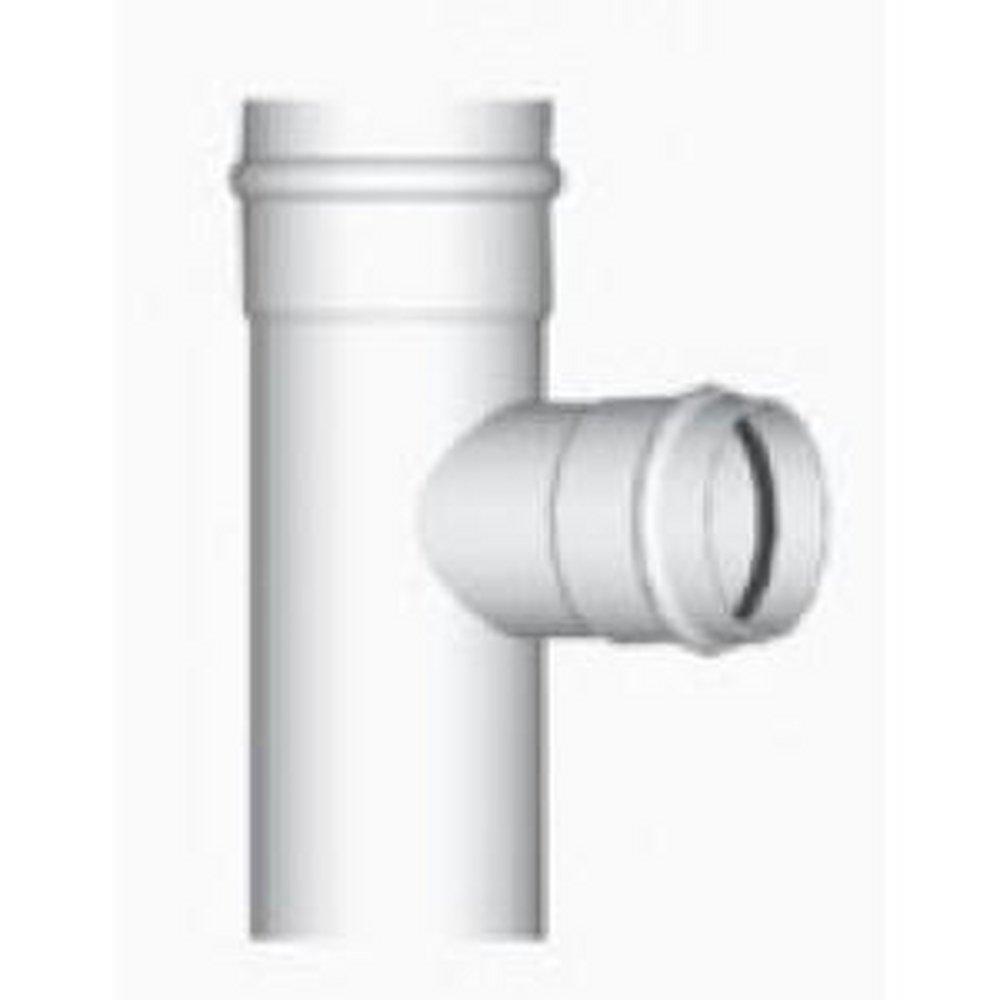 White Gasket x Spigot x Gasket PVC Tee 