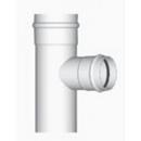 White Gasket x Spigot x Gasket PVC Tee 