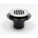 Oatey® Black ABS Shower Drain in Polished Stainless Steel