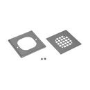 Oatey&reg; Polished Stainless Steel Square Screw-in Strainer with Ring