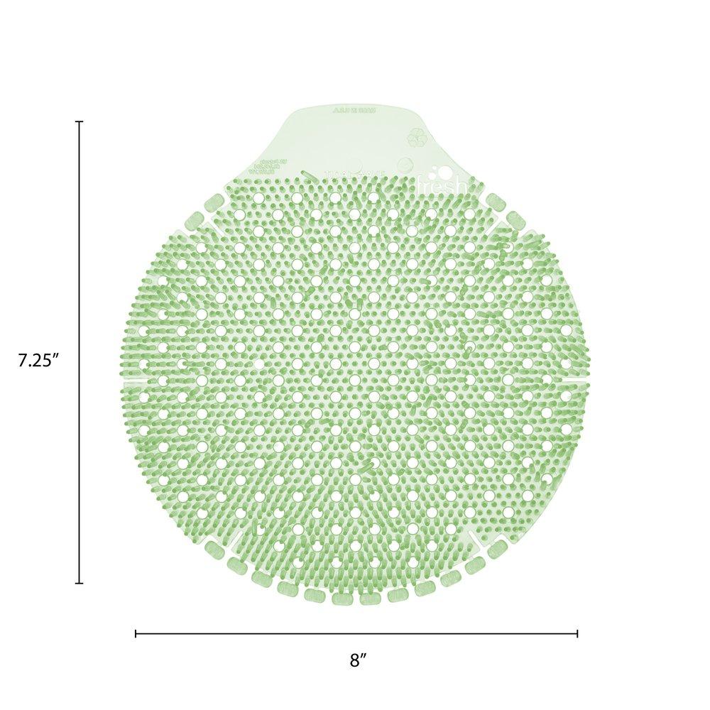 Fresh Products Green 8 x 7-1/4 x 1 in. EVA Herbal Mint Urinal Screen in Green 