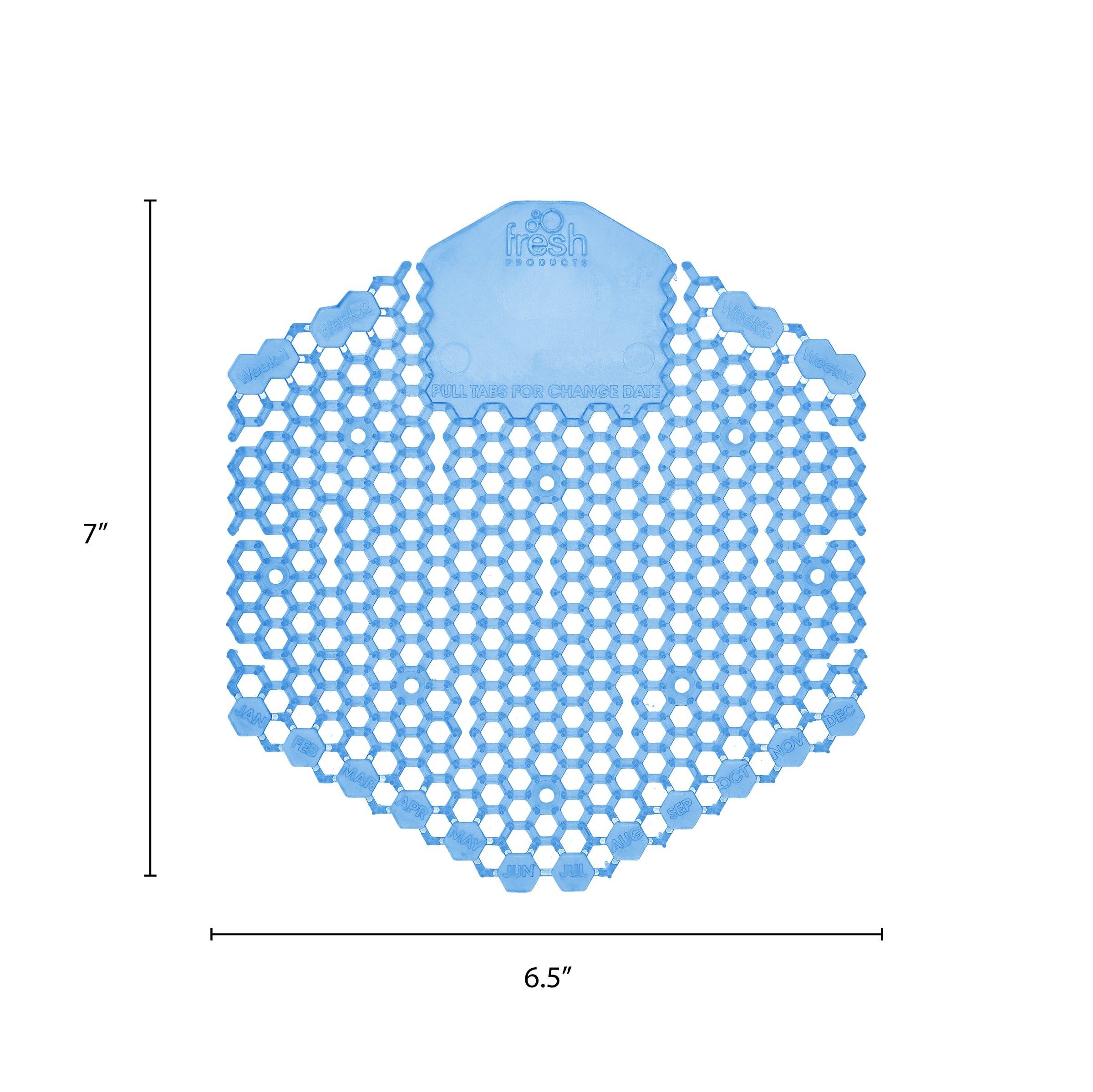 Fresh Products Blue 7 x 6-1/2 x 2/3 in. EVA Cotton Blossom Urinal Screen Deodorizer in Blue 