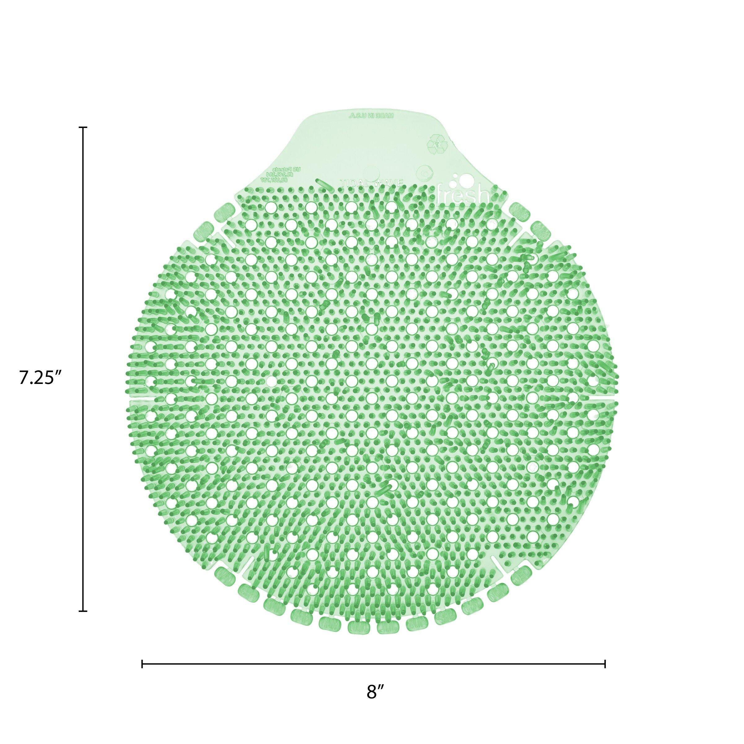 Fresh Products Green 8 x 7-1/4 x 1 in. EVA Cucumber Melon Urinal Screen in Green 
