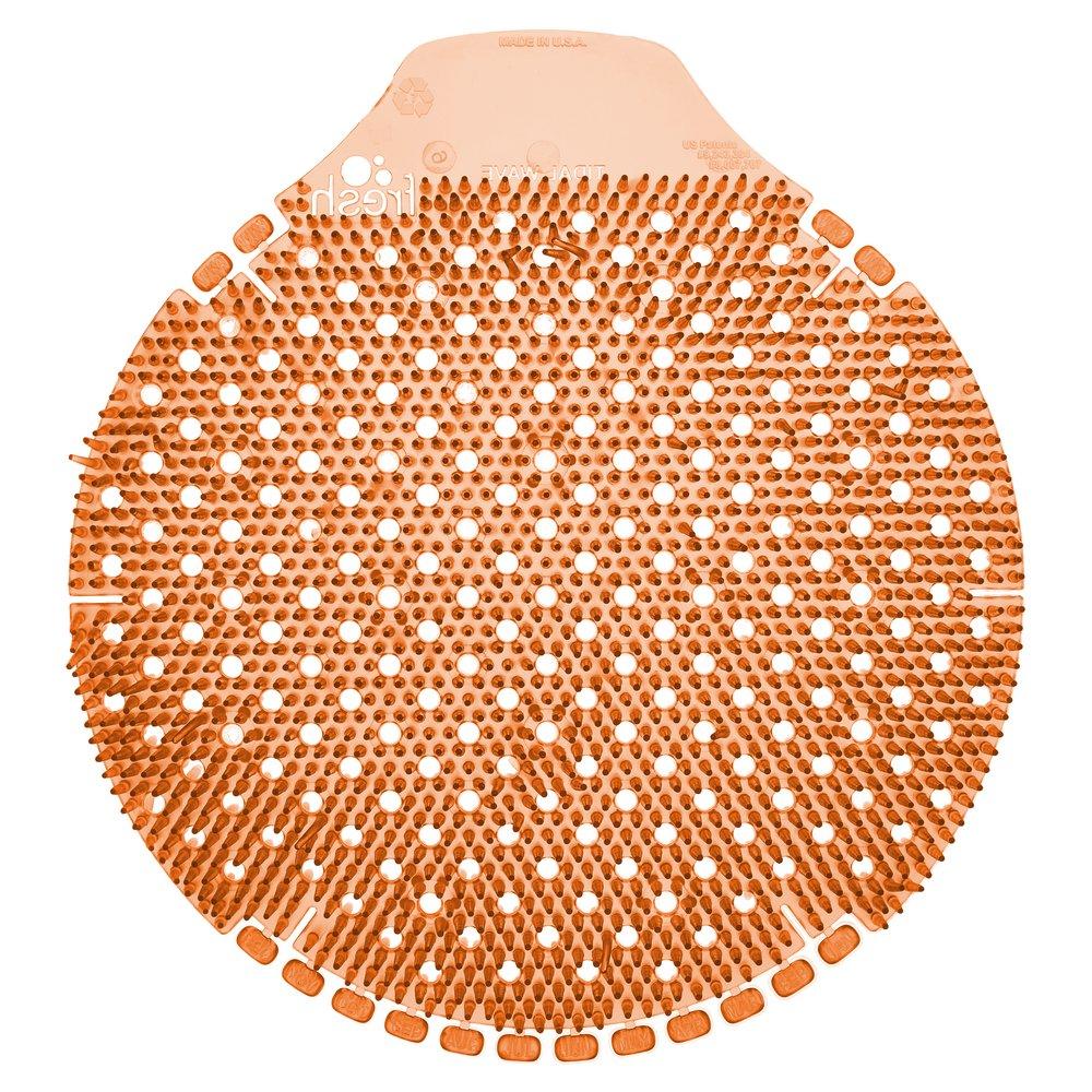 Fresh Products Orange 8 x 7-1/4 x 1 in. EVA Mango Urinal Screen in Orange 