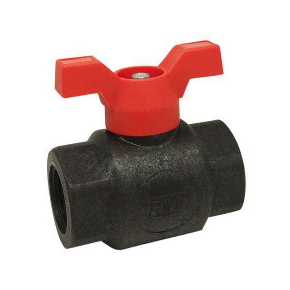 Red-White Valve Plastic Full Port Threaded 200# Ball Valve 