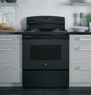 GE&reg; Black 30 in. Electric 4-Burner Coil Freestanding Range 