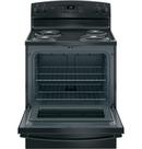 GE&reg; Black 30 in. Electric 4-Burner Coil Freestanding Range 