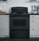 GE&reg; Black 30 in. Electric 4-Burner Coil Freestanding Range 