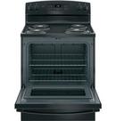 GE&reg; Black 30 in. Electric 4-Burner Coil Freestanding Range 