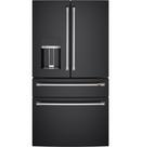 Cafe&trade; Matte Black 35-5/8 in. 27.8 cu. ft. French Door Refrigerator 
