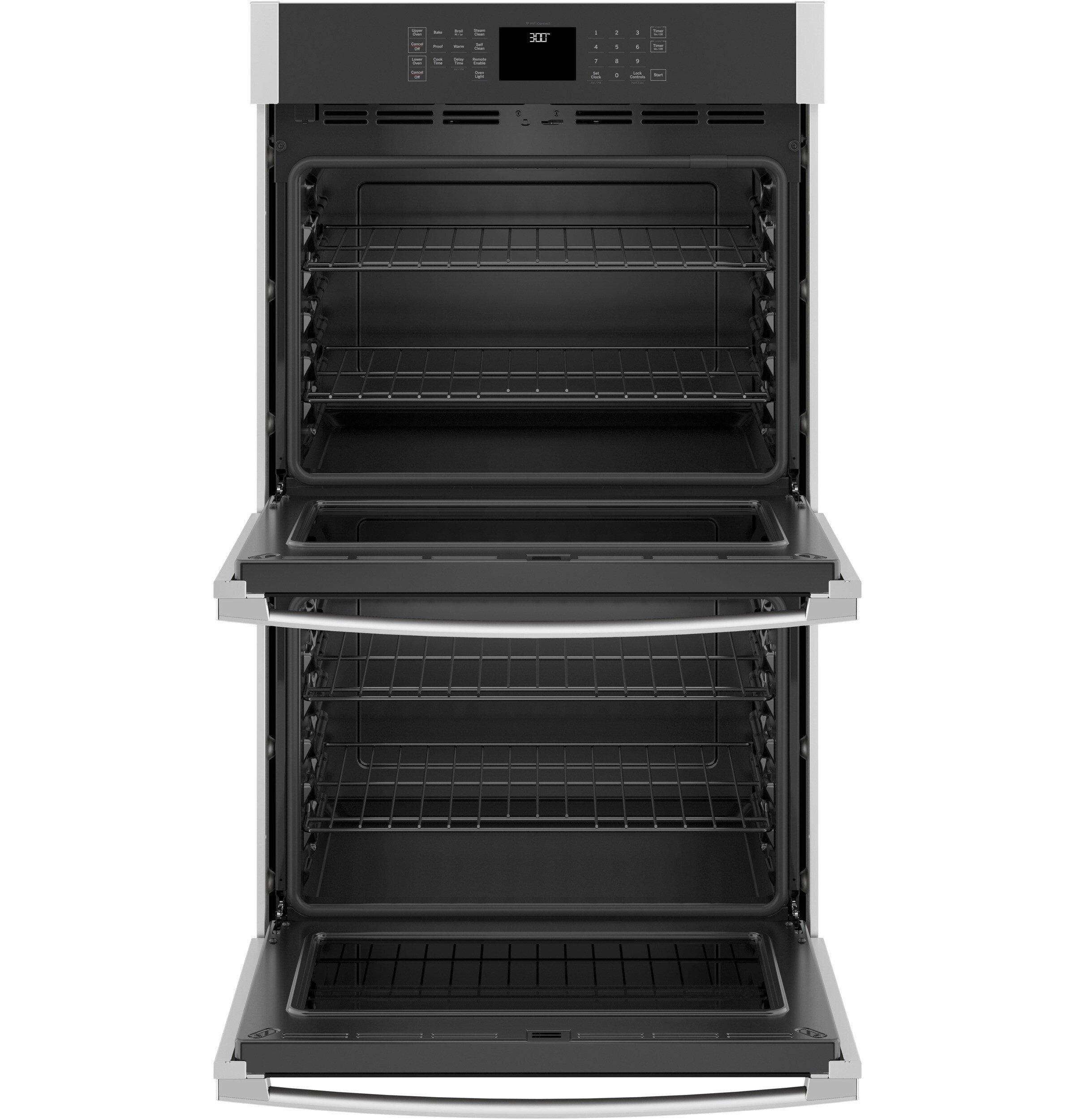 GE&reg; Stainless Steel 29-3/4 in. 10 cu. ft. Double Oven 