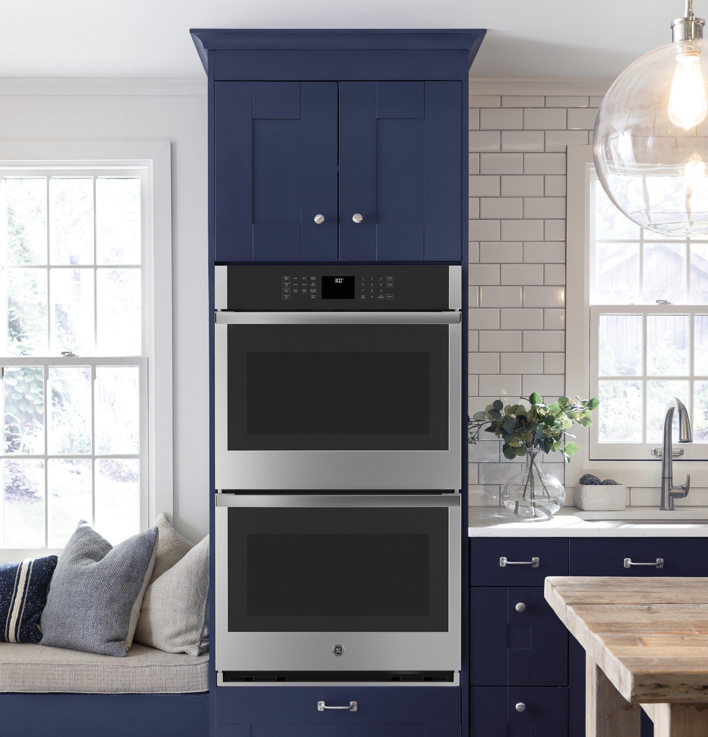 GE&reg; Stainless Steel 29-3/4 in. 10 cu. ft. Double Oven 