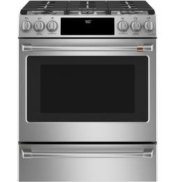 29-7/8 in. Dual Fuel 6-Burner Sealed Slide-in Range in Stainless Steel