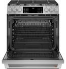 Cafe™ Stainless Steel 29-7/8 in. Dual Fuel 6-Burner Sealed Slide-in Range 