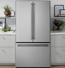 Cafe&trade; Stainless Steel 35-3/4 in. 15.93 cu. ft. Counter Depth and French Door Refrigerator 