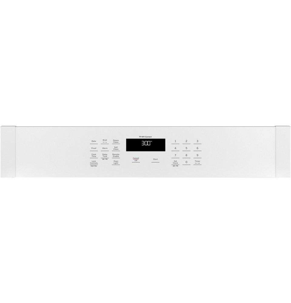 GE&reg; White 29-3/4 in. 5 cu. ft. Single Oven 