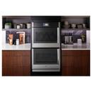 GE Profile&trade; Stainless Steel 29-3/4 in. 10 cu. ft. 40A Swing Door Wall Mount Double Oven 