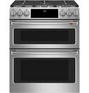 Cafe™ Stainless Steel 29-7/8 in. Dual Fuel 6-Burner Sealed Slide-in Range 