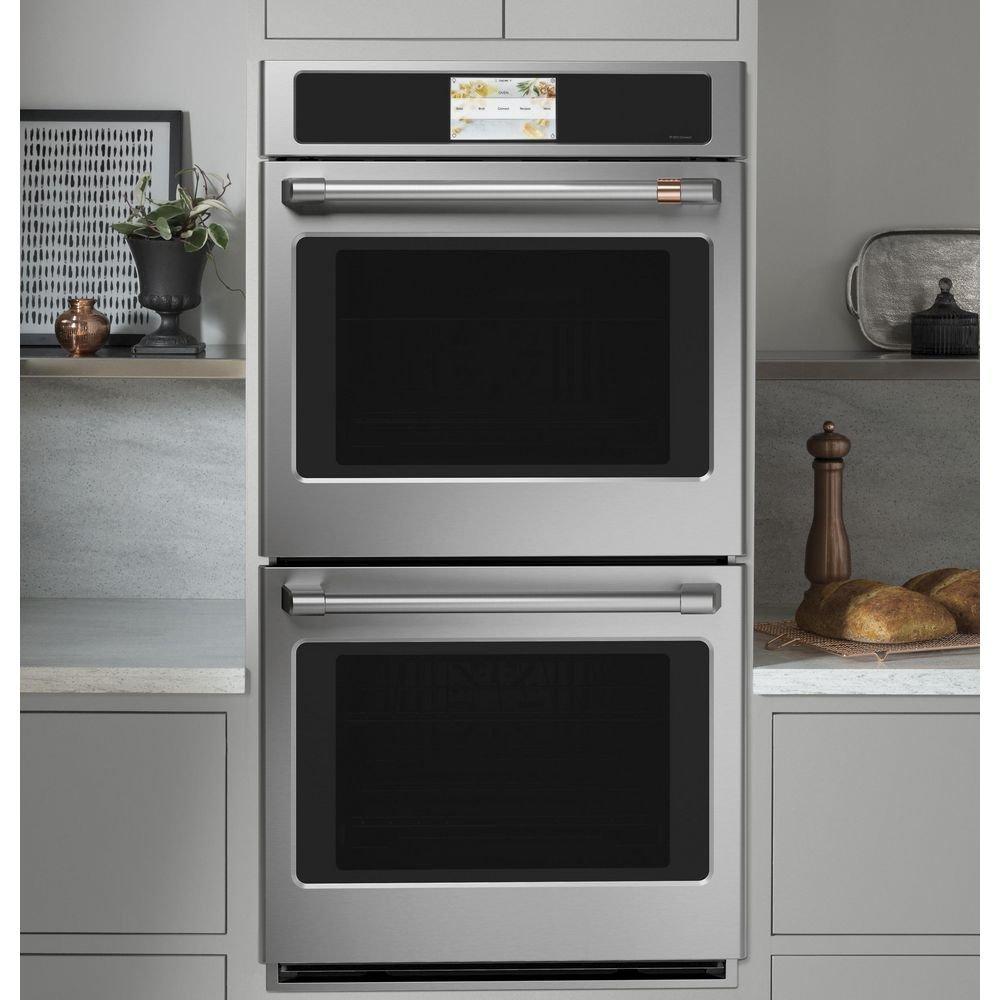 GE Caf&eacute; Stainless Steel 26-3/4 in. 8.6 cu. ft. Double Oven 