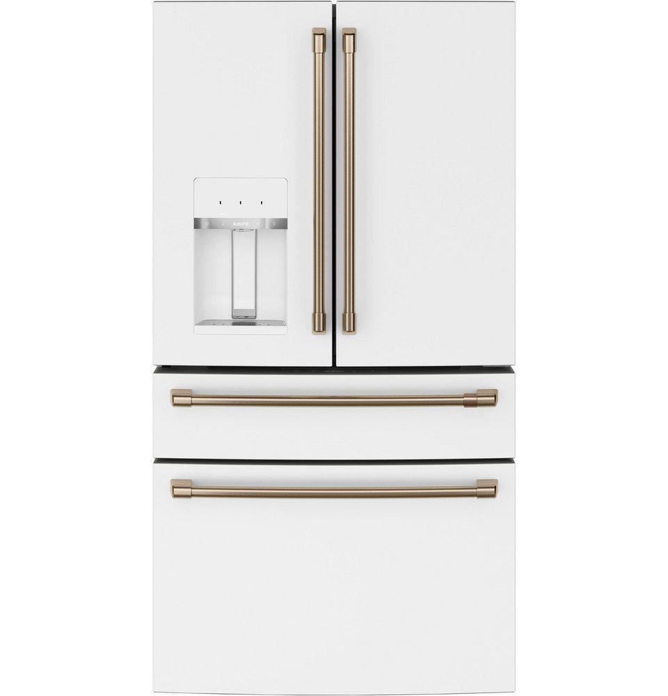 Cafe™ Matte White 35-5/8 in. 27.8 cu. ft. French Door Refrigerator 