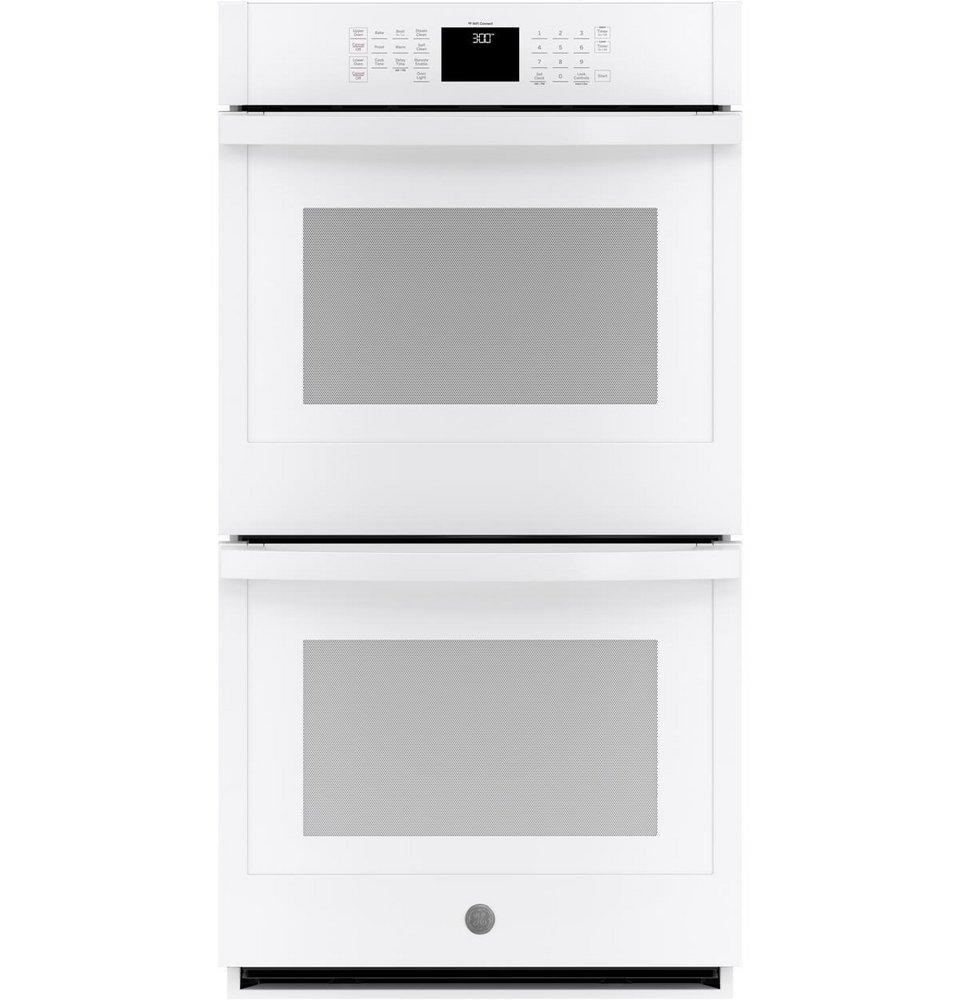 27"W Smart Built In Double Wall Oven in White 