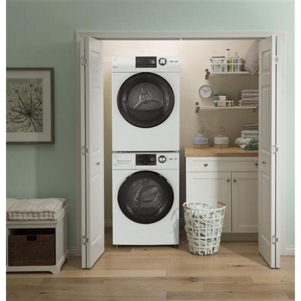 GE&reg; White 23-7/16 in. 4.3 cu. ft. Electric Dryer 