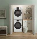 GE&reg; White 23-7/16 in. 4.3 cu. ft. Electric Dryer 