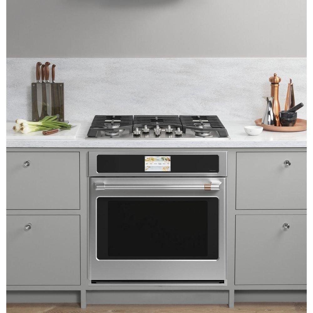 GE Caf&eacute; Stainless Steel 29-3/4 in. 5 cu. ft. Single Oven 