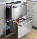 Cafe&trade; Stainless Steel 23-7/8 in. 5.7 cu. ft. Double Drawer Refrigerator 